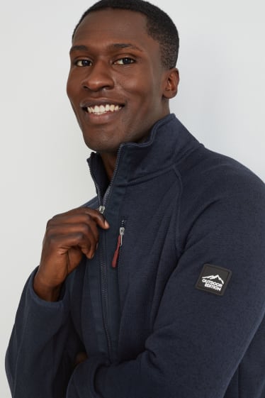 Men - Cardigan - dark blue