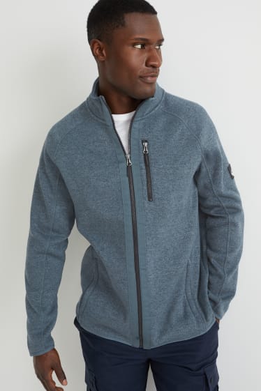 Men - Cardigan - dark turquoise