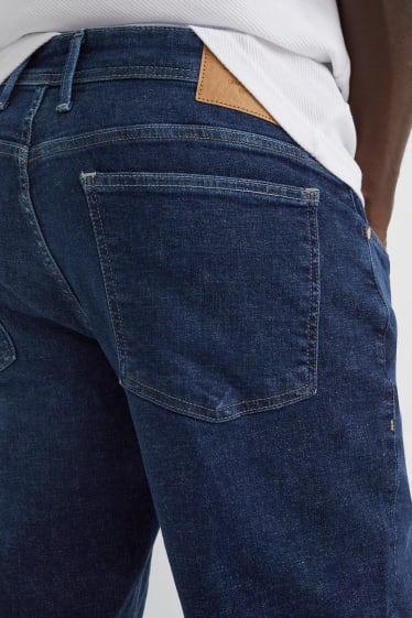 Hommes - Tapered jean - avec fibres de chanvre - LYCRA® - jean bleu foncé