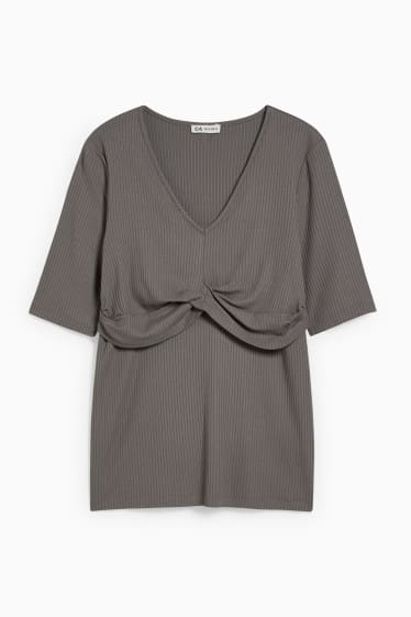 Damen - Still-T-Shirt - taupe