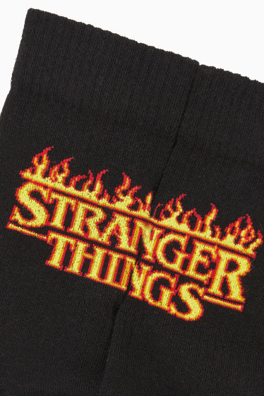 Men - Socks with motif - Stranger Things - black