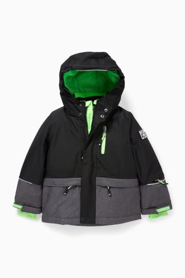 Children - Ski jacket with hood - black