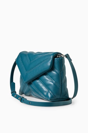 Mujer - Bolso bandolera pequeño con correa extraíble - verde