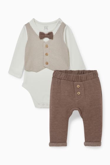 Babys - Baby-outfit - 2-delig - crème wit