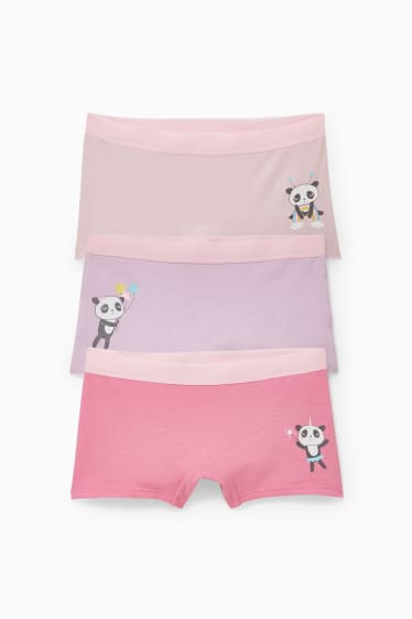 Enfants filles - Lot de 3 - caleçons - rose