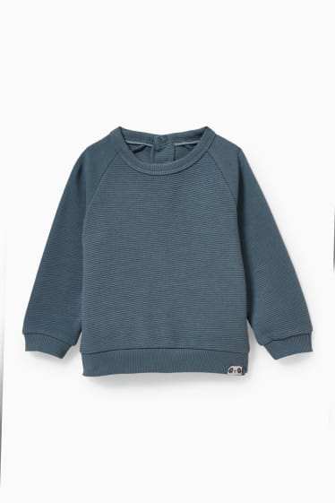 Baby Buben - Baby-Outfit - 2 teilig - blau / dunkelgrau