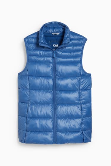 Women - Quilted gilet - blue