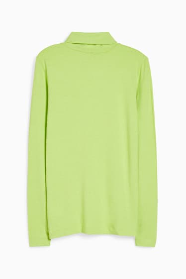 Donna - Maglia dolcevita - verde chiaro