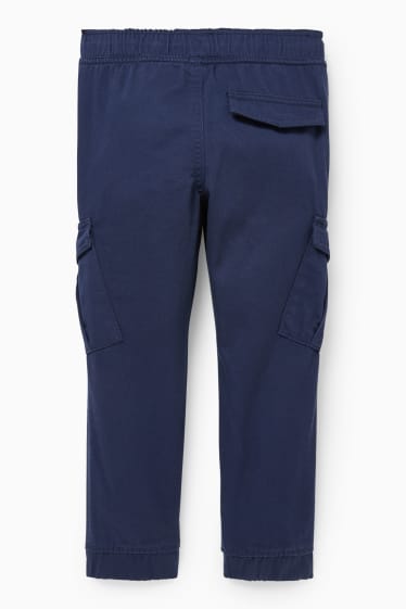 Kinder Jungen - Thermo-Cargohose - Straight Fit - dunkelblau