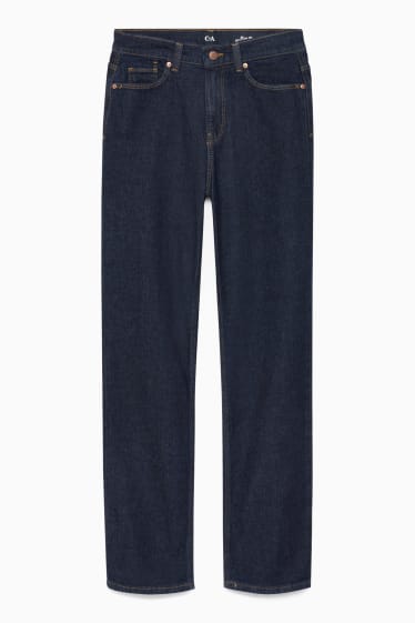 Dona - Straight jeans - high waist - LYCRA® - texà blau fosc