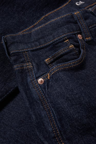 Dona - Straight jeans - high waist - LYCRA® - texà blau fosc