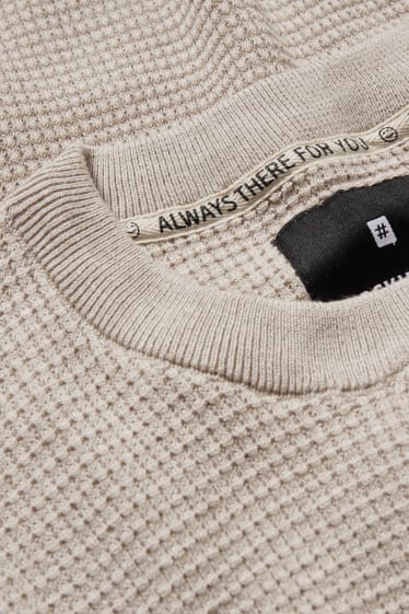 Men - Jumper - light beige