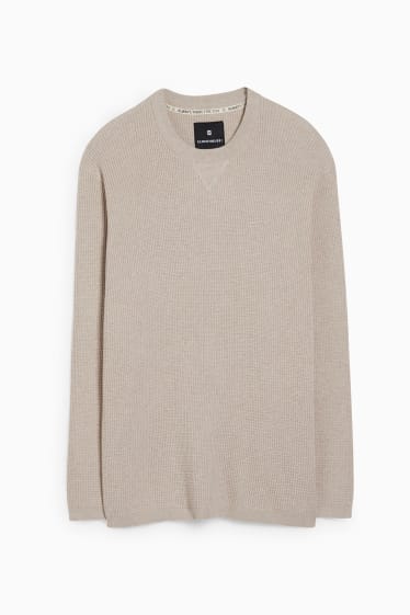 Herren - Pullover - hellbeige