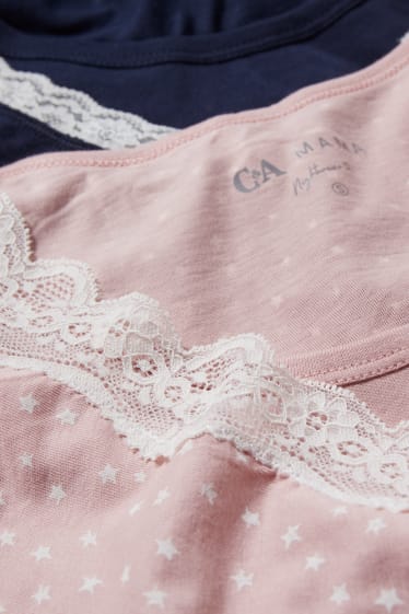 Dona - Paquet de 2 - camisa de dormir de lactància - rosa
