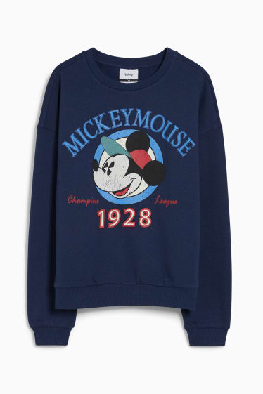 Women - CLOCKHOUSE - sweatshirt - Mickey Mouse - dark blue