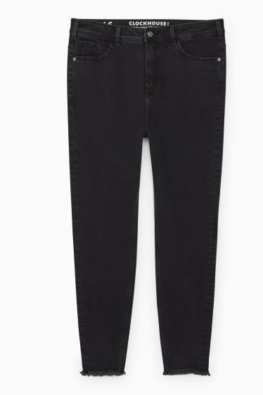 Ragazzi e giovani - CLOCKHOUSE - skinny jeans - vita alta - LYCRA® - nero