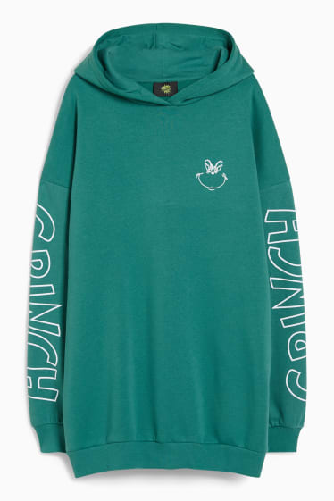 Mujer - CLOCKHOUSE - vestido sudadera navideño con capucha - El Grinch - verde