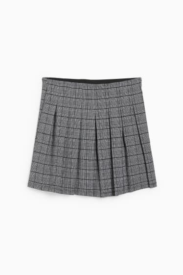 Children - Skirt - check - black