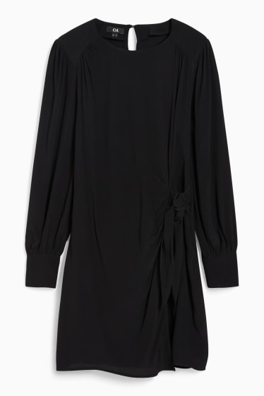 Mujer - Vestido con detalle de nudo - negro