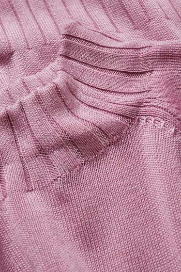 Femei - Pulover cu conținut de mătase - roz