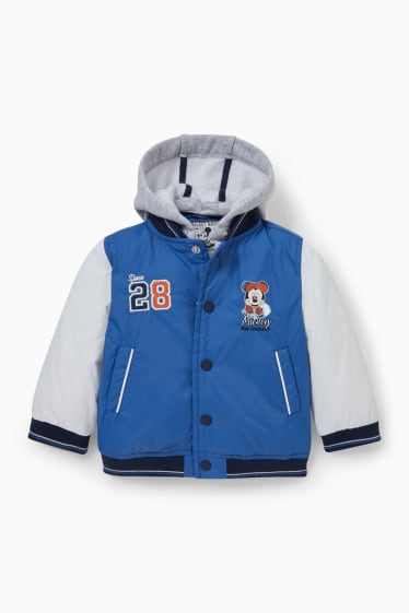 Bebeluși - Mickey Mouse - jachetă cu glugă - albastru