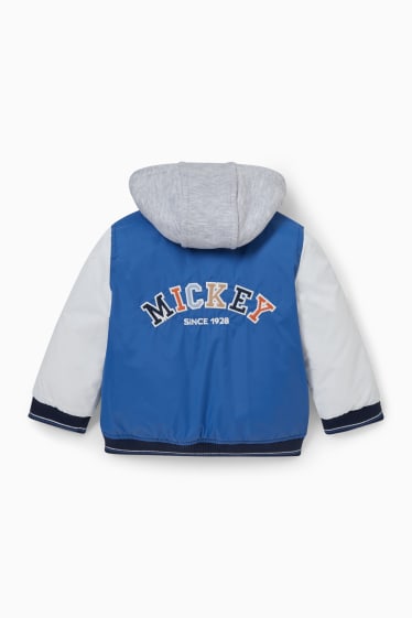 Bebeluși - Mickey Mouse - jachetă cu glugă - albastru