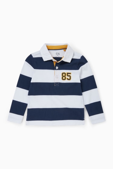 Bambini - Polo - a righe - blu scuro