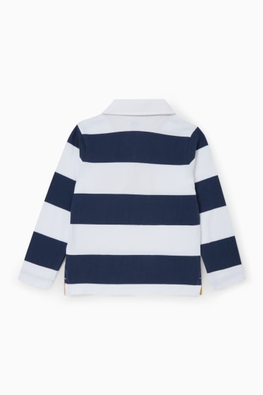 Enfants garçons - Polo - à rayures - bleu foncé