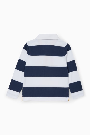 Bambini - Polo - a righe - blu scuro