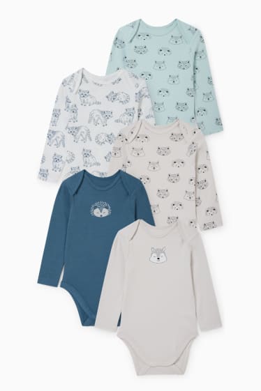 Unisex - Paquet de 5 - bodi per a nadó - verd menta