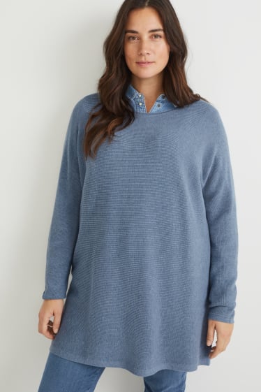 Damen - Pullover - hellblau