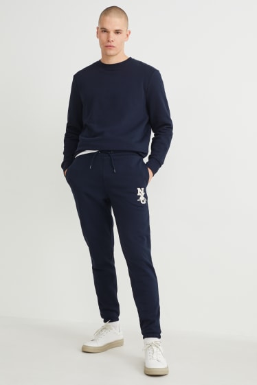 Hommes - Pantalon de jogging - bleu foncé