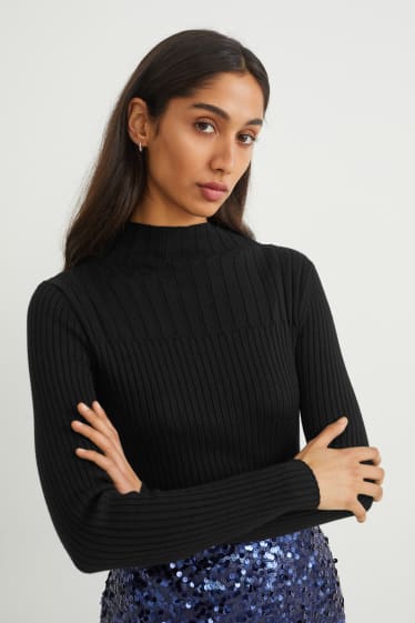 Femmes - Pullover - noir