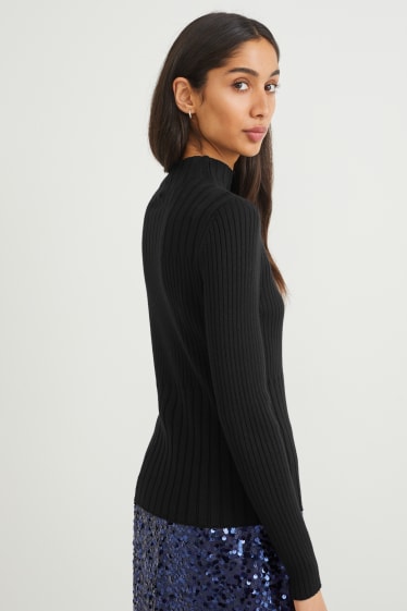 Femmes - Pullover - noir