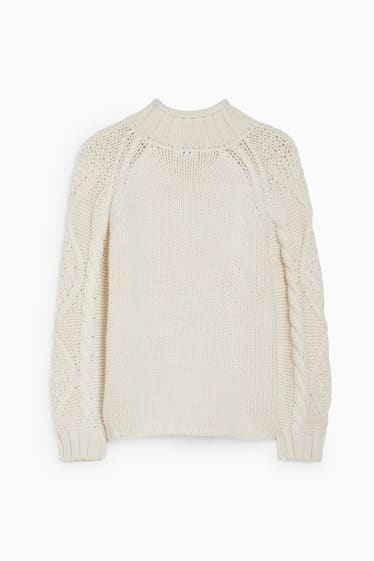 Damen - Pullover - weiß