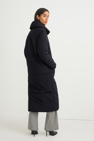 Women - Quilted coat - black
