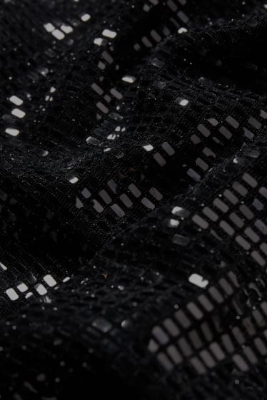 Femmes - Top à paillettes - brillant - noir