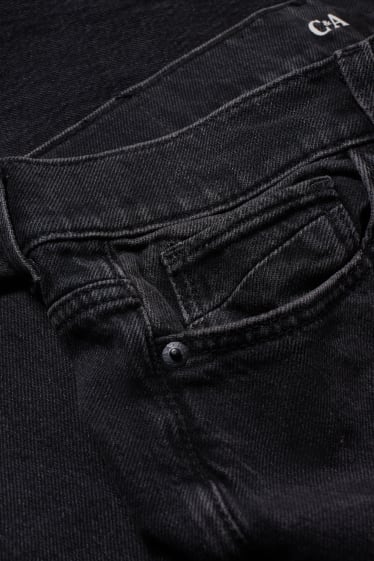 Damen - Straight Jeans - High Waist - LYCRA® - schwarz