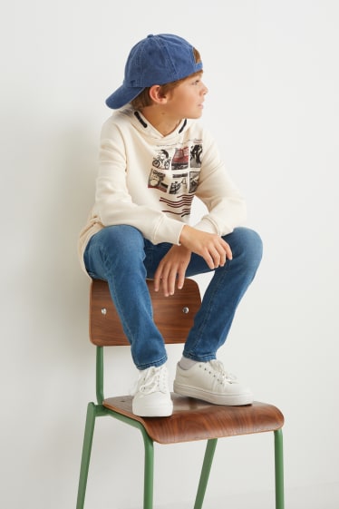 Kinderen: jongens - Hoodie - beige
