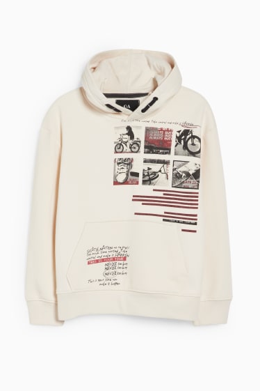 Kinderen: jongens - Hoodie - beige