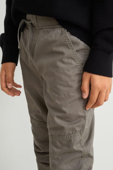 Bambini - Confezione da 3 - pantaloni termici - slim fit - grigio scuro