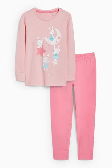 Kinder - Pyjama - 2 teilig - rosa