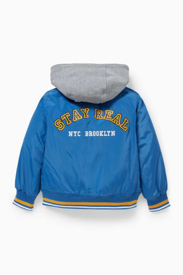 Enfants garçons - Veste à capuche - bleu