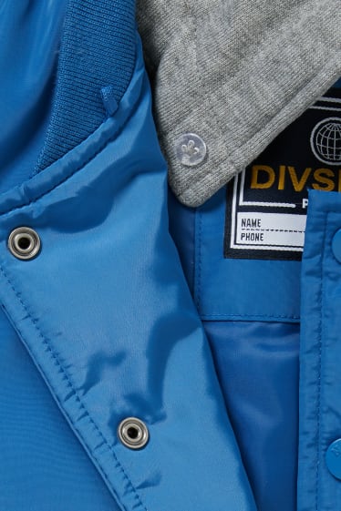 Enfants garçons - Veste à capuche - bleu