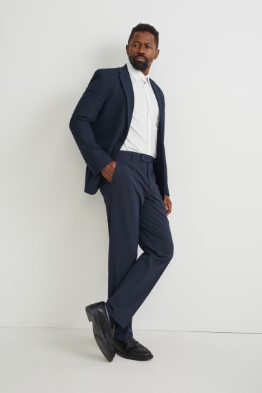 Home - Camisa formal - regular fit - coll kent - blanc