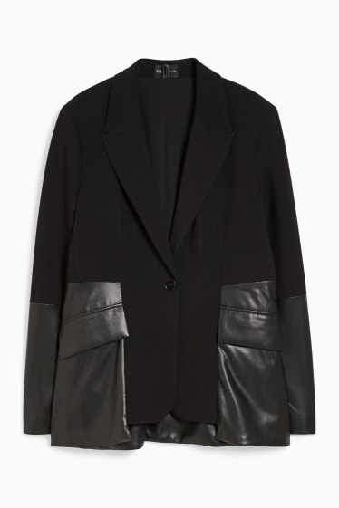 Women - Blazer - fitted - black