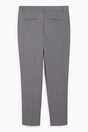 Donna - Pantaloni business - vita media - slim fit  - grigio melange