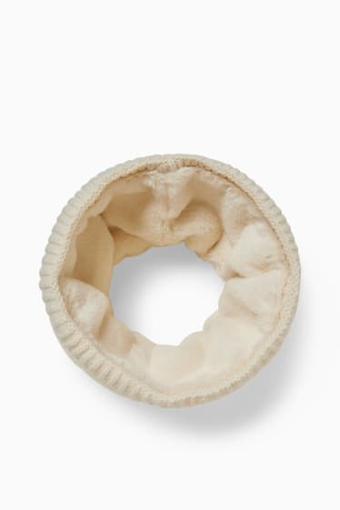 Femmes - Tour de cou en maille - beige
