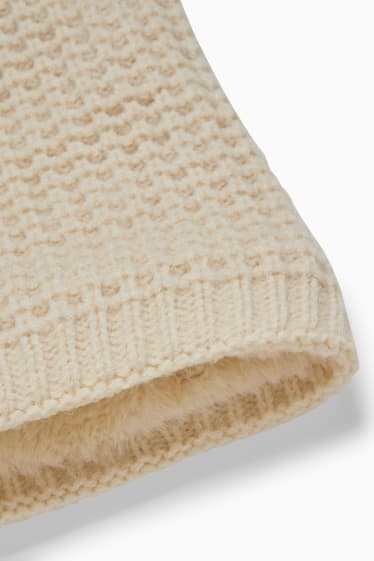 Femmes - Tour de cou en maille - beige