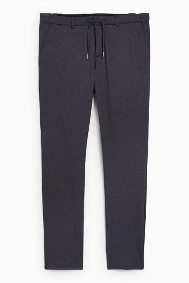 Men - Cloth trousers - flex - 4 way stretch - LYCRA® - dark blue